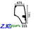 Imagens de VIDRO PORTA FENDT DRT. REF. 72311983 , H816810030170 , H816810030340