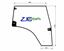 Imagens de VIDRO PORTA DRT  TRACTOR LAMBORGHINI REF.: 0.016.8682.0 