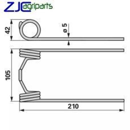 Imagens de MOLA PICK UP  ENFARDADEIRA JOHN DEERE REF,  DC17883, E17615